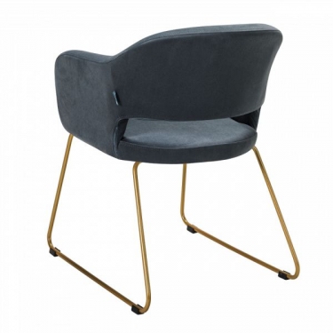 Кресло R-home Oscar Diag grey/Линк золото