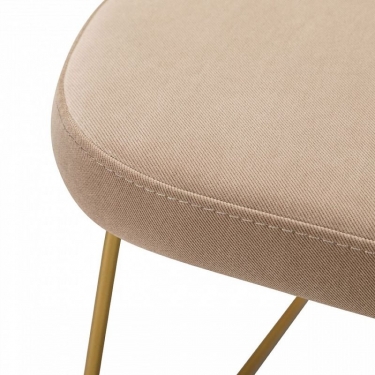 Кресло R-home Lars Diag beige/Линк золото