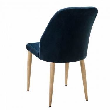 Стул R-home Alen Diag blue/нат.дуб