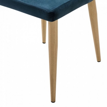 Стул R-home Alen Diag blue/нат.дуб