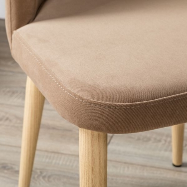 Стул R-home Ledger Diag beige/нат.дуб