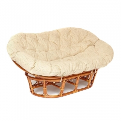 Кресло Tetchair MAMASAN/МАМАСАН 23/02 W /с подушкой/ подушка 182х119 см, 169х102х80 см, Cognac коньяк, ткань, Старт
