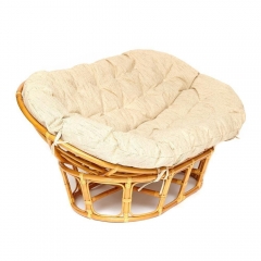 Кресло Tetchair MAMASAN/МАМАСАН 23/02 W /с подушкой/ подушка 182х119 см, 169х102х80 см, Honey мед, ткань, Старт