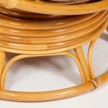 Кресло-качалка Tetchair PAPASAN/ПАПАСАН w 23/01 B /с подушкой/ 115х78х104 см, Honey мед, экошерсть Коричневый, 1811-5