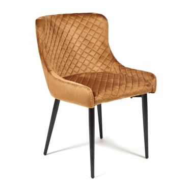 Стул Tetchair ELI mod. 8202 / 1 шт. в упаковке металл/ткань, 53x61,5x83 см, коричневый G-062-61/черный