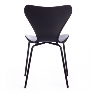 Стул Tetchair Jacobsen mod DC 102 / 1 шт. в упаковке пластик/металл, 50 х 46 х 82 см , чёрный 3010/черный