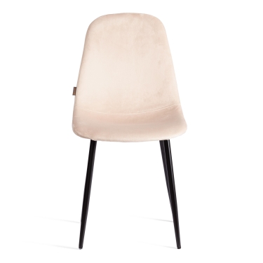 Стул Tetchair BREEZE mod. JSC-58 Велюр/металл , 44 х 53 х 86 см, creamy кремовый HLR 5 / черный