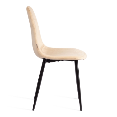 Стул Tetchair BREEZE mod. JSC-58 Велюр/металл , 44 х 53 х 86 см, sandy песочный HLR6 / черный