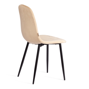 Стул Tetchair BREEZE mod. JSC-58 Велюр/металл , 44 х 53 х 86 см, sandy песочный HLR6 / черный