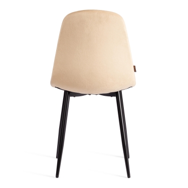 Стул Tetchair BREEZE mod. JSC-58 Велюр/металл , 44 х 53 х 86 см, sandy песочный HLR6 / черный