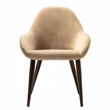 Стул R-home Kent Diag beige/т.орех