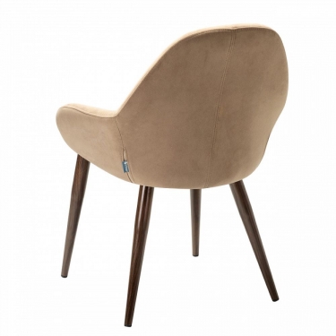 Стул R-home Kent Diag beige/т.орех