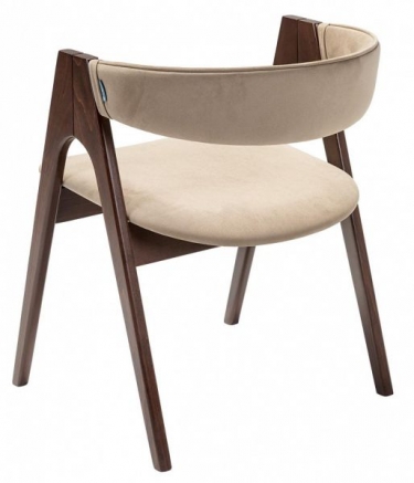 Кресло R-home Kaede К Beige/Темный орех