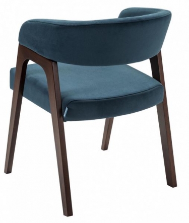 Кресло R-home Baxter Blue/Темный орех
