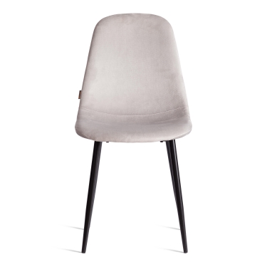 Стул Tetchair BREEZE mod. JSC-58 Велюр/металл , 44 х 53 х 86 см, Light grey светло-серый HLR14 / черный