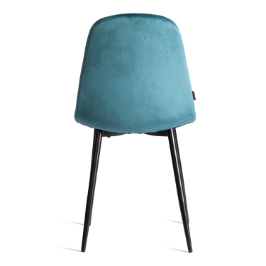 Стул Tetchair BREEZE mod. JSC-58 Велюр/металл , 44 х 53 х 86 см, light blue светло-синий HLR60 / черный