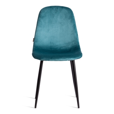 Стул Tetchair BREEZE mod. JSC-58 Велюр/металл , 44 х 53 х 86 см, light blue светло-синий HLR60 / черный