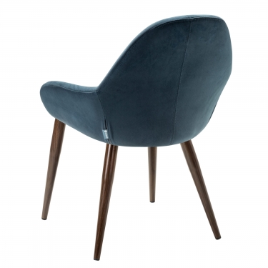 Стул R-home Kent Diag blue/т.орех