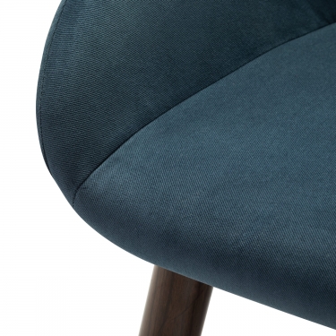 Стул R-home Kent Diag blue/т.орех