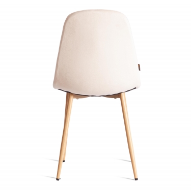 Стул Tetchair BREEZE mod. JSC-58 Велюр/металл , 44 х 53 х 86 см, Creamy кремовый HLR 5 / натуральный