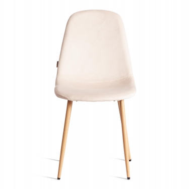 Стул Tetchair BREEZE mod. JSC-58 Велюр/металл , 44 х 53 х 86 см, Creamy кремовый HLR 5 / натуральный