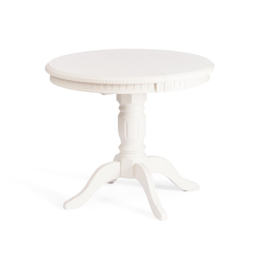 Стол Tetchair STEFANO круглый бук, мдф, D90+30x77см, Ivory white