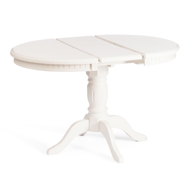 Стол Tetchair STEFANO круглый бук, мдф, D90+30x77см, Ivory white
