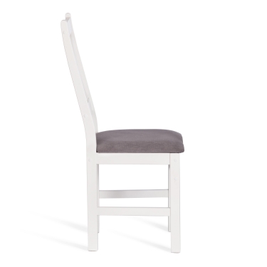 Стул Tetchair CROSSMAN комплект NEW, Многослойный березовый шпон, 41х40х100 см, white/велюр темно-серый