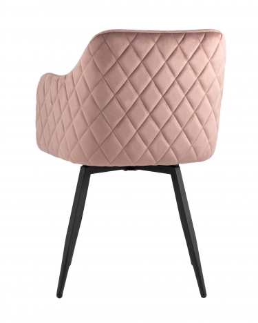 Комплект из двух стульев Stool Group Ника вращающийся велюр пыльно-розовый 2 шт.