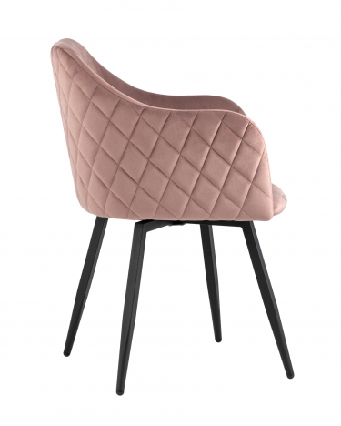 Комплект из двух стульев Stool Group Ника вращающийся велюр пыльно-розовый 2 шт.