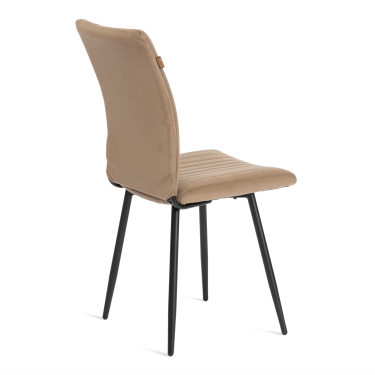 Стул обеденный Tetchair Monte Carlo разборный, ткань велюр, 45х55х97, бежевый/черный, Porsche 5