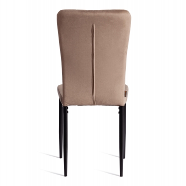 Стул Tetchair VERTER mod. BC577-DC металл, флок, Beige бежевый HLR8 / черный