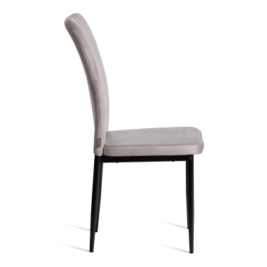 Стул Tetchair VERTER mod. BC577-DC металл, флок, Light grey светло-серый HLR14 / черный
