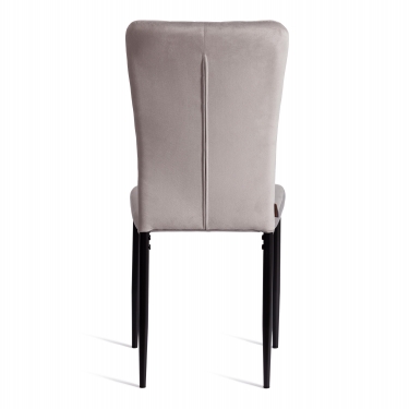 Стул Tetchair VERTER mod. BC577-DC металл, флок, Light grey светло-серый HLR14 / черный