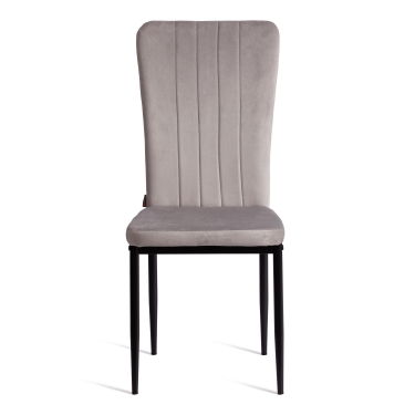 Стул Tetchair VERTER mod. BC577-DC металл, флок, Light grey светло-серый HLR14 / черный