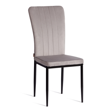 Стул Tetchair VERTER mod. BC577-DC металл, флок, Light grey светло-серый HLR14 / черный