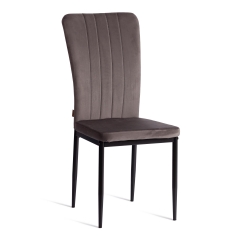 Стул Tetchair VERTER mod. BC577-DC металл, флок, 41 х 52 х 95 см, Dark grey темно-серый HLR24 / черный