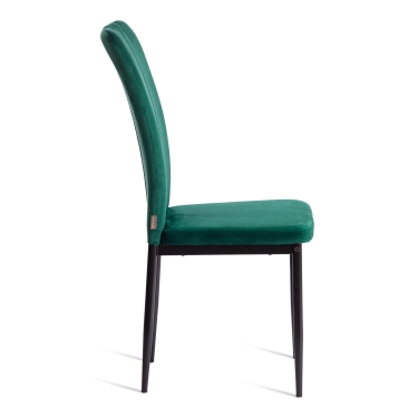 Стул Tetchair VERTER mod. BC577-DC металл, флок, Green зеленый HLR56 / черный