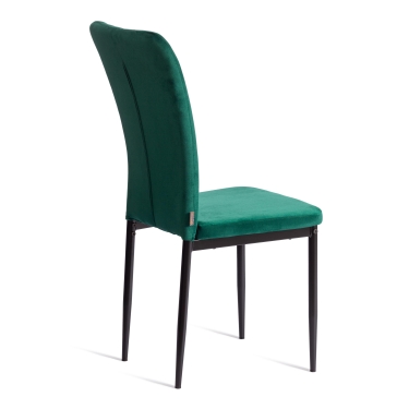 Стул Tetchair VERTER mod. BC577-DC металл, флок, Green зеленый HLR56 / черный
