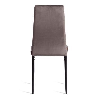 Стул Tetchair Easy mod. JSC02-1 металл, флок, Dark grey темно-серый HLR24 / черный