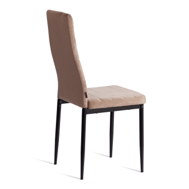 Стул Tetchair Easy mod. JSC02-1 металл, флок, 41 х 52 х 96 см, Beige бежевый HLR8 / черный