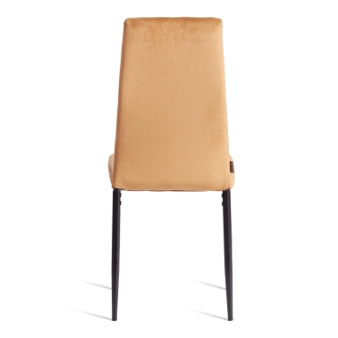 Стул Tetchair Easy mod. JSC02-1 металл, флок, brown золотисто - коричневый HLR12 / черный
