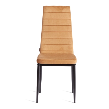 Стул Tetchair Easy mod. JSC02-1 металл, флок, brown золотисто - коричневый HLR12 / черный