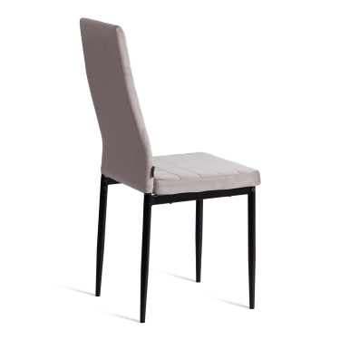 Стул Tetchair Easy mod. JSC02-1 металл, флок, Light grey светло-серый HLR14 / черный