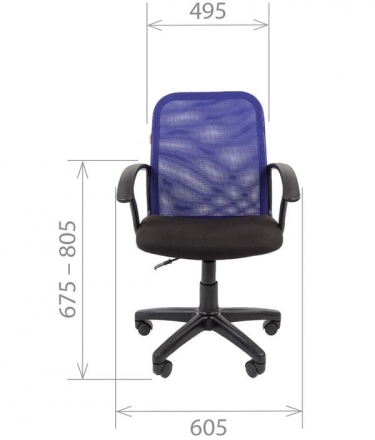 Кресло для оператора CHAIRMAN 615 TW-05 Синее