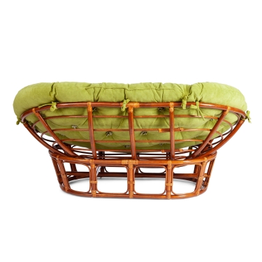 Диван Tetchair MAMASAN/МАМАСАН 23/02 W /с подушкой/ подушка 182х119 см, 169х102х80 см, Cognac коньяк, флок, олива, 23