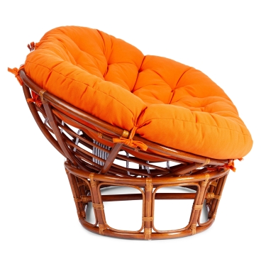 Диван Tetchair MAMASAN/МАМАСАН 23/02 W /с подушкой/ подушка 182х119 см, 169х102х80 см, Cognac коньяк, ткань, оранжевый, С 23