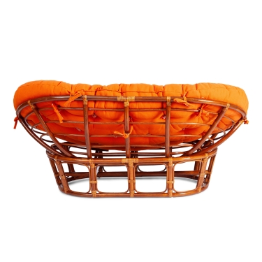 Диван Tetchair MAMASAN/МАМАСАН 23/02 W /с подушкой/ подушка 182х119 см, 169х102х80 см, Cognac коньяк, ткань, оранжевый, С 23