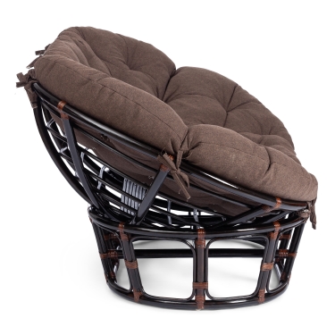Диван Tetchair MAMASAN/МАМАСАН 23/02 W /с подушкой/ подушка 182х119 см, 169х102х80 см, Antique brown античный черно-коричневый, ткань, коричневый, 3М7