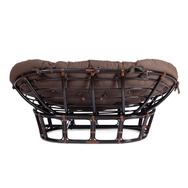 Диван Tetchair MAMASAN/МАМАСАН 23/02 W /с подушкой/ подушка 182х119 см, 169х102х80 см, Antique brown античный черно-коричневый, ткань, коричневый, 3М7